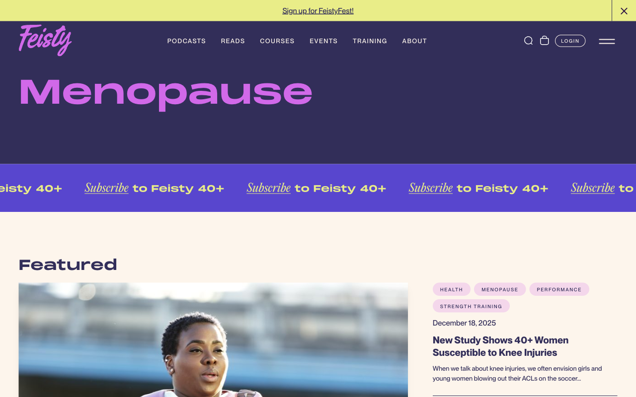 Feisty Menopause blog