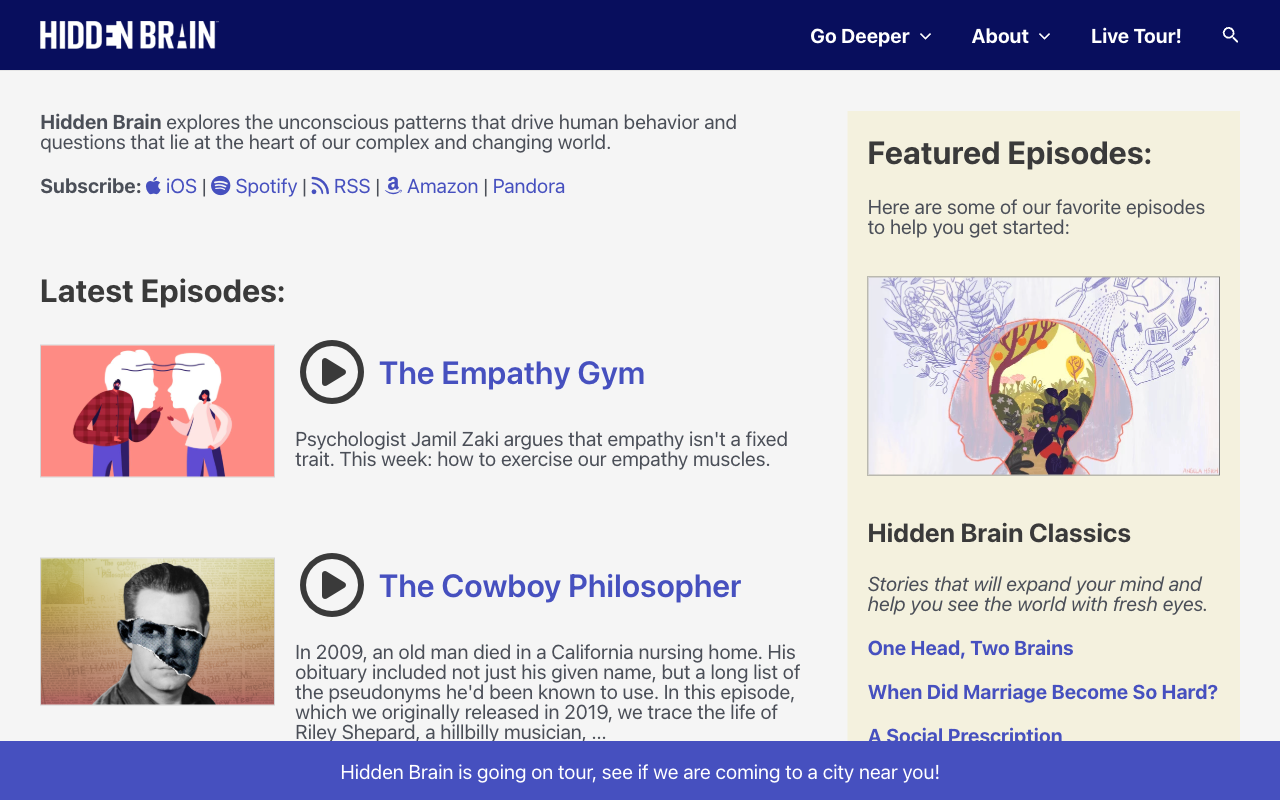 Hidden Brain podcast