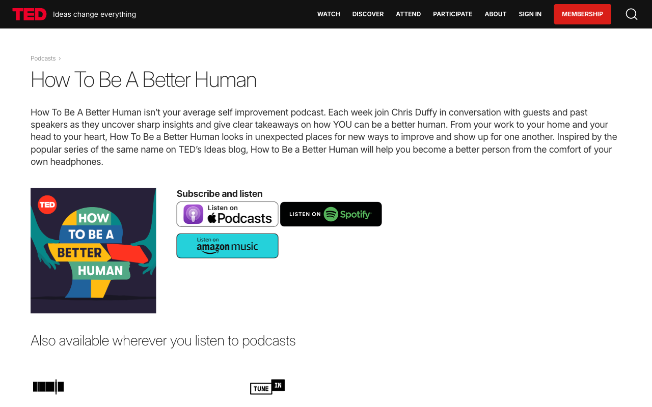 How to Be a Better Human podcast