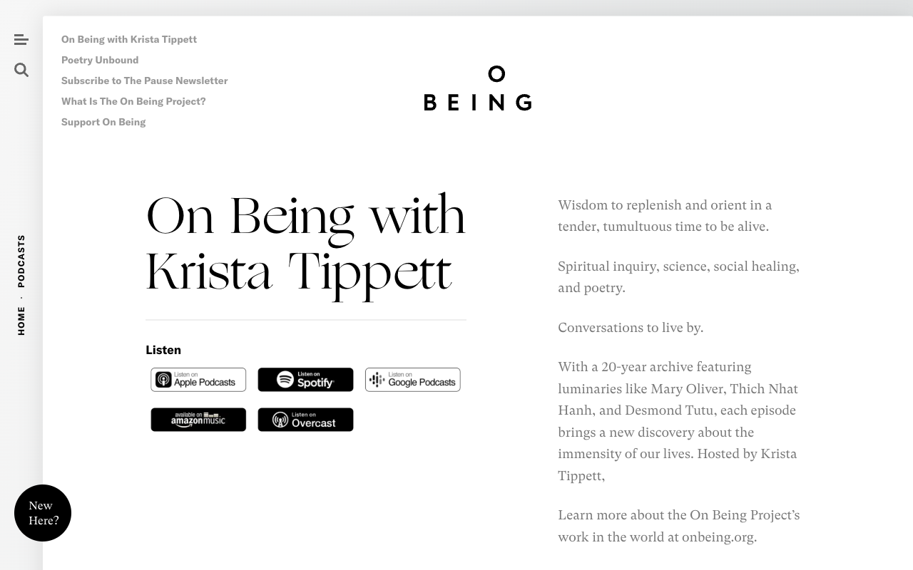 On Being podcast