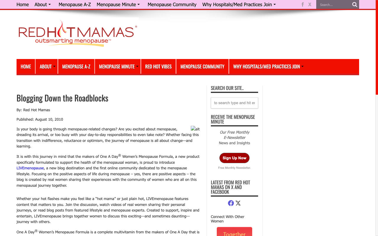 Red Hot Mamas blog