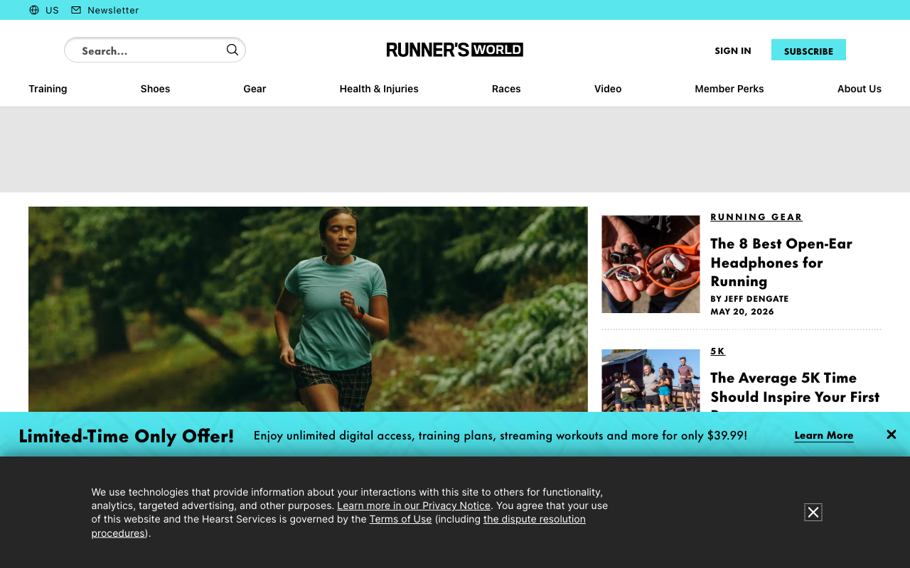 Runner's World Women magazine