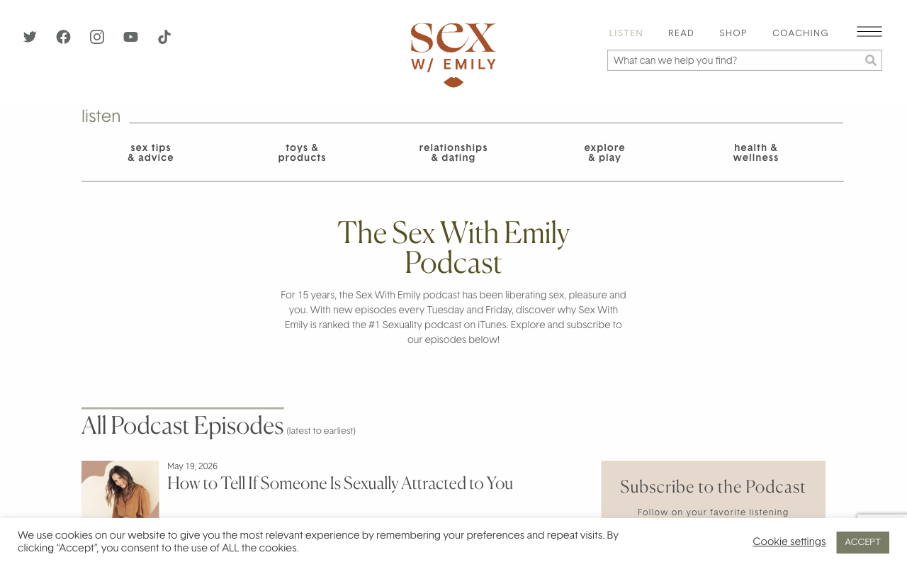Sex with Emily podcast