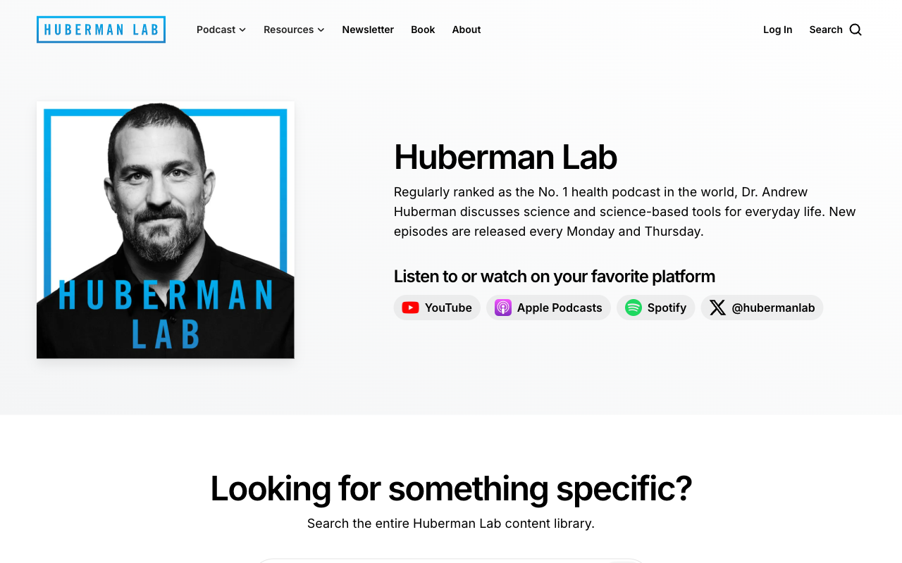 Huberman Lab podcast