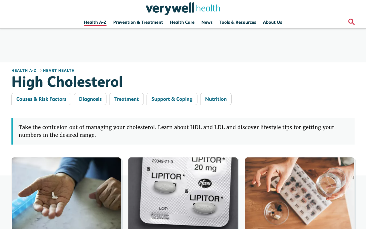 Verywell Health — Menopause website