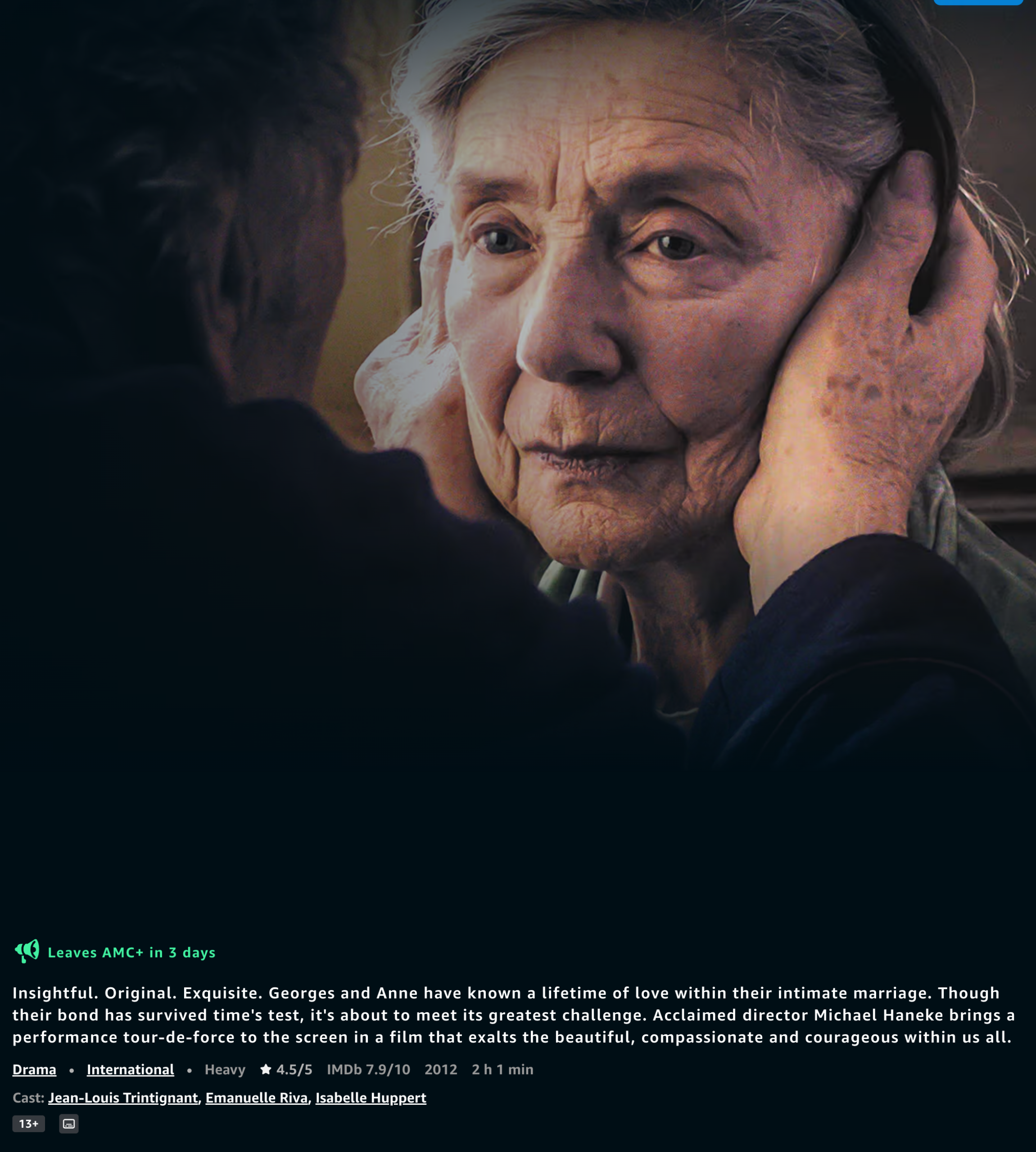 Amour movie poster