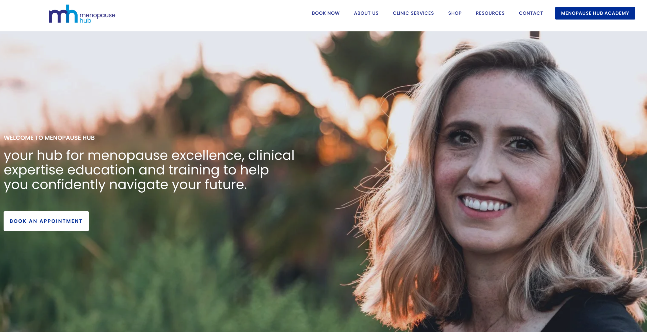 Menopause Hub website