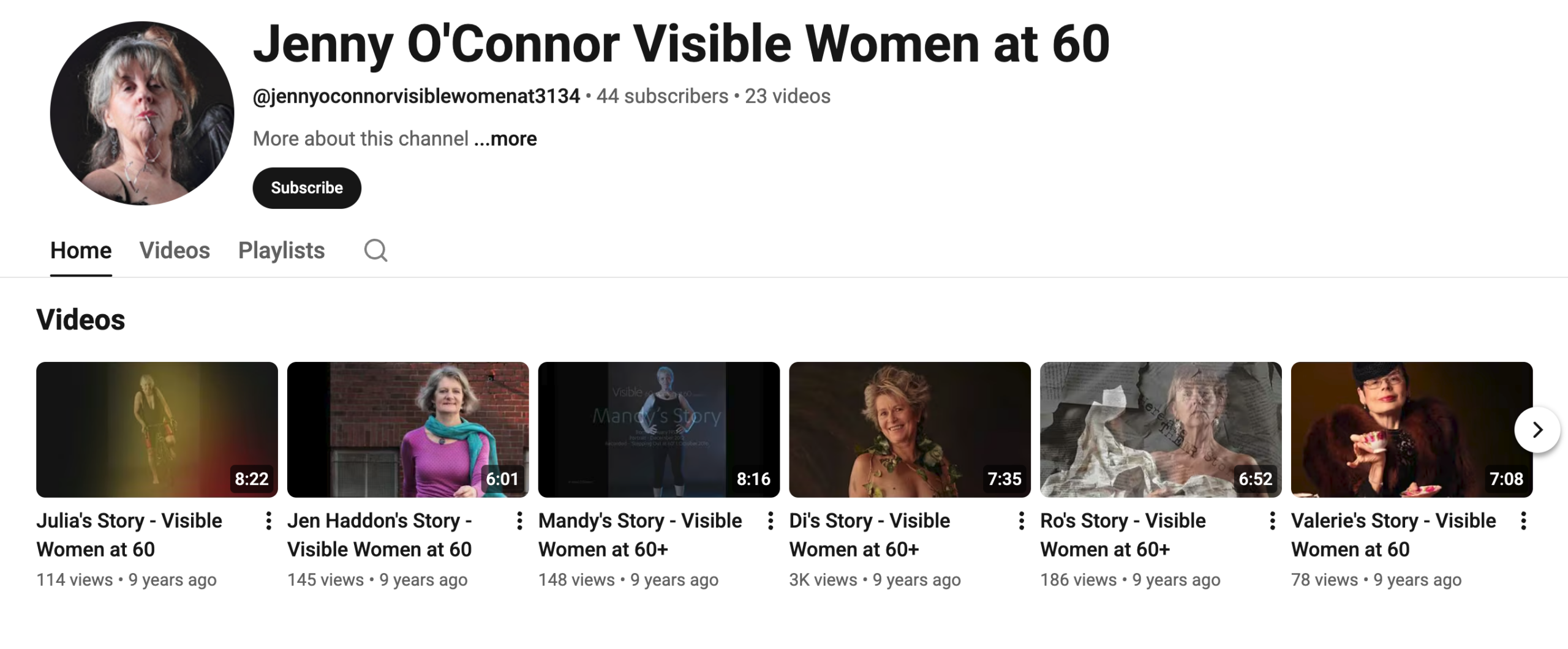 Visible: 60 Women at 60 video