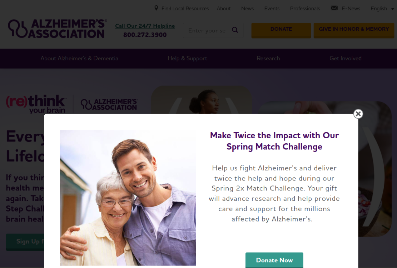 Alzheimer's Association website