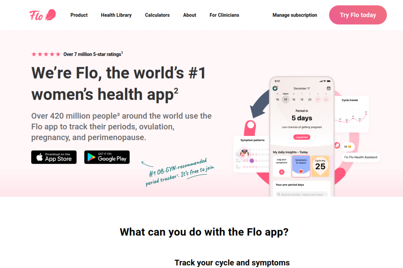 Flo Health website