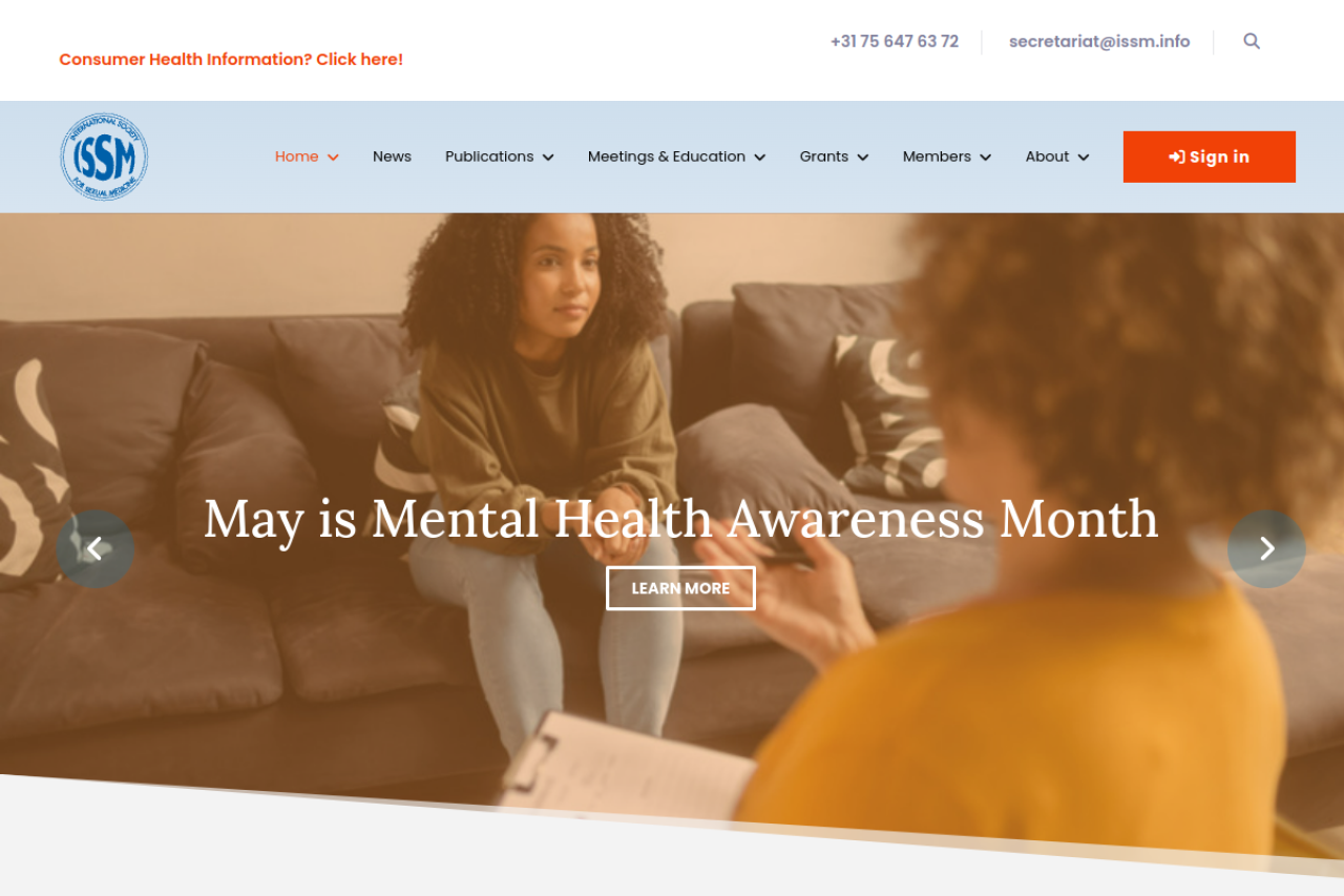 International Society for Sexual Medicine website
