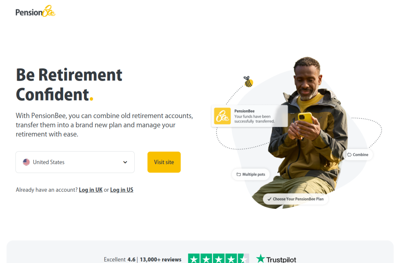 PensionBee website